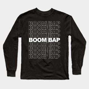 Boom Bap (White Print) Long Sleeve T-Shirt